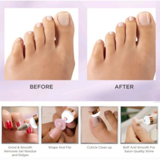 Electric Nail Drill Sander Set Nail Polishing Machine with Light 5 in 1 Nails Grinder Drill Portable Mini Manicure Art Pen Tools for Gel Removing