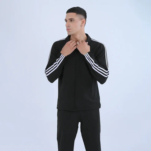 black SportyCasual Tracksuit