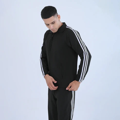black SportyCasual Tracksuit