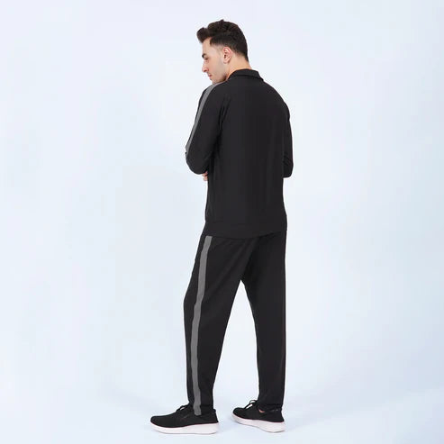 JogFlex Black Tracksuit
