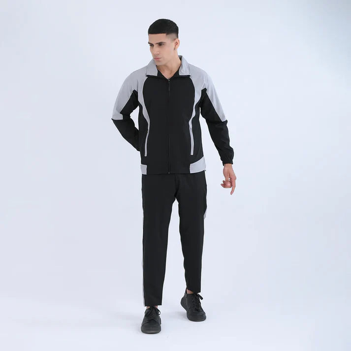charcoal black Athleisure Tracksuit