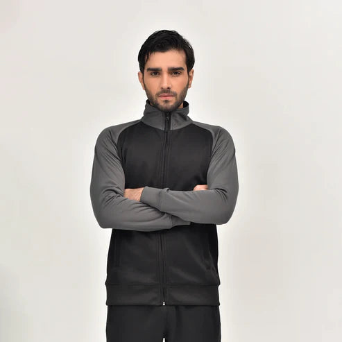 black & grey RapidDry tracksuit
