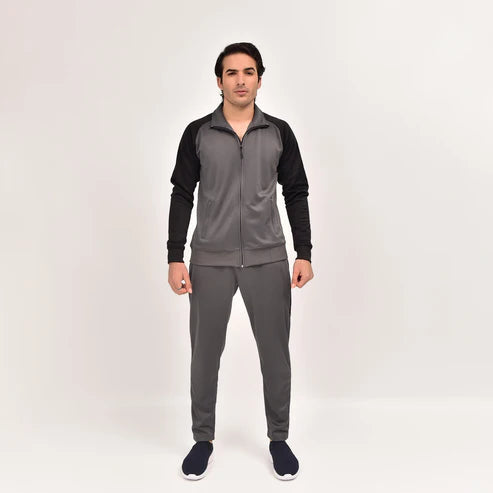charcoal & black RapidDry Tracksuit