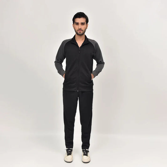 black & grey RapidDry tracksuit