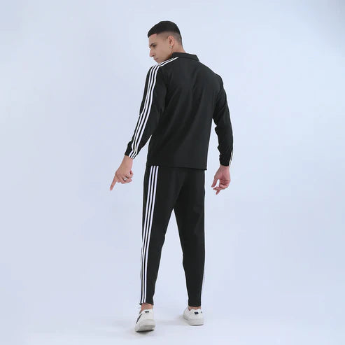 black SportyCasual Tracksuit