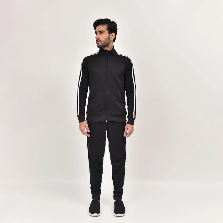 black three stripe RapidDry Tracksuit