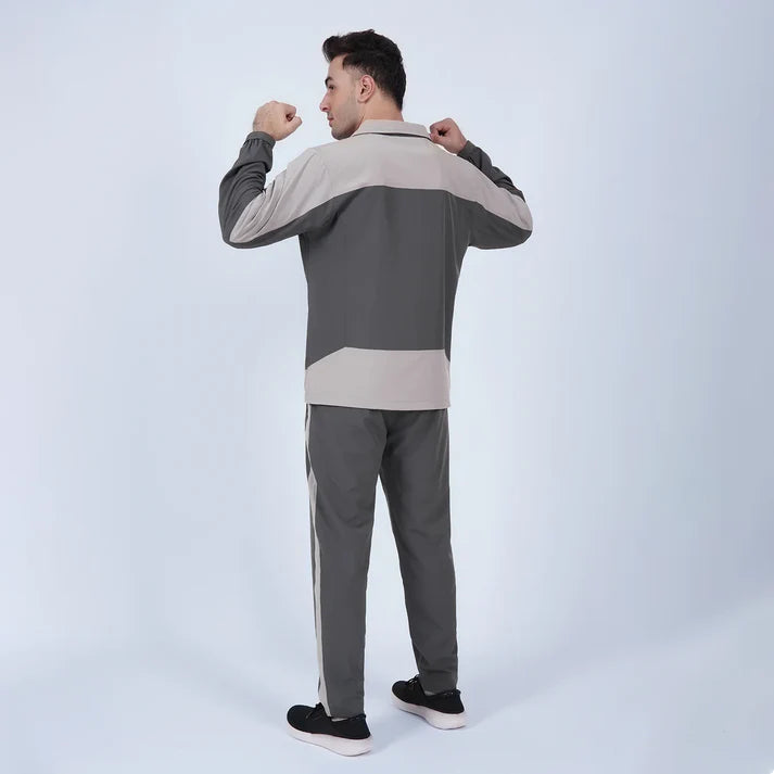 charcoal grey Athleisure Tracksuit