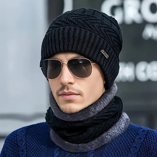 Premium Woolen Warm Cap with Neck Scarf