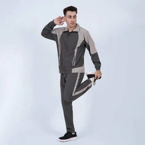 charcoal grey Athleisure Tracksuit