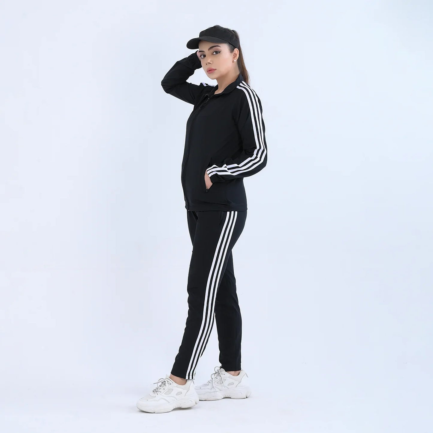 black FLEXSTRIDE tracksuit