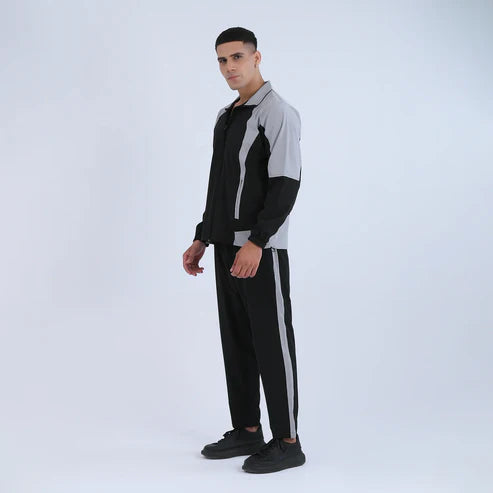 charcoal black Athleisure Tracksuit