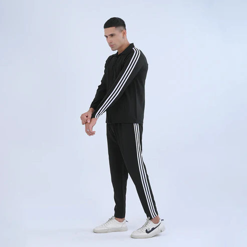 black SportyCasual Tracksuit