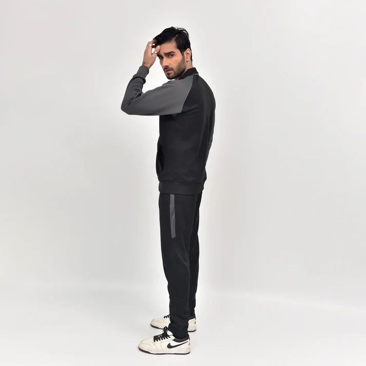 black & grey RapidDry tracksuit