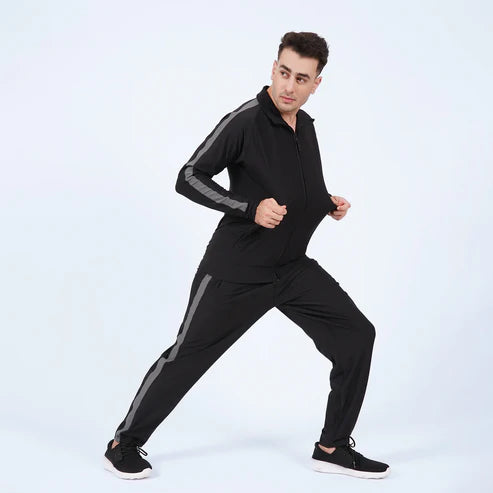 JogFlex Black Tracksuit