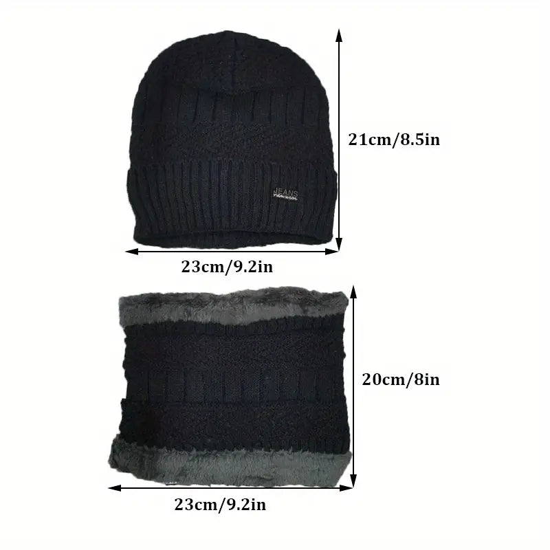 Premium Woolen Warm Cap with Neck Scarf