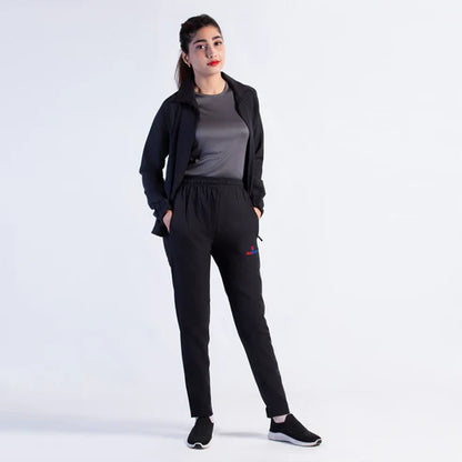 black Run Fit Tracksuit