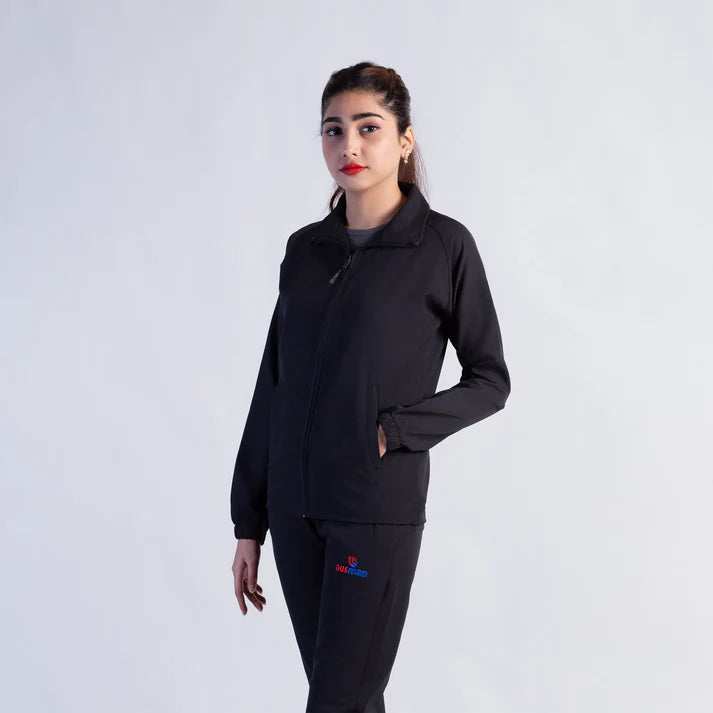 black Run Fit Tracksuit