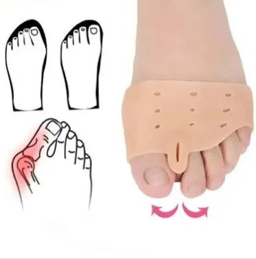 Silicone Foot Fingers Toe Separator Thumb Valgus Protector Guards Pads Socks Feet Care