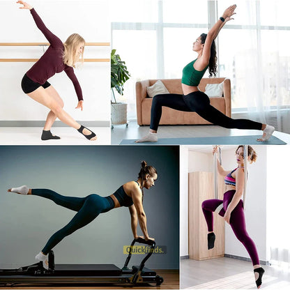 Half Toe Low Rise Grip Yoga Socks