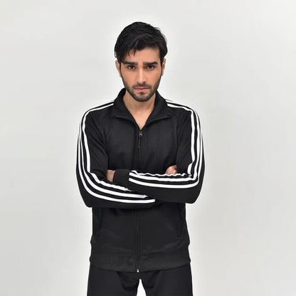 black three stripe RapidDry Tracksuit
