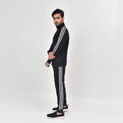 black three stripe RapidDry Tracksuit