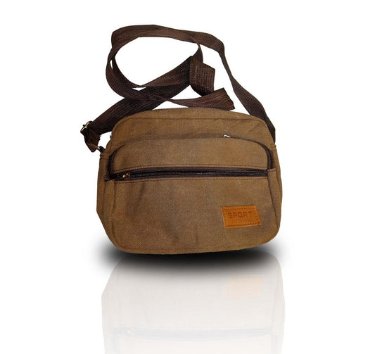 Brown Unisex Crossbody Shoulder Bag Buy 1 Get 1 Free