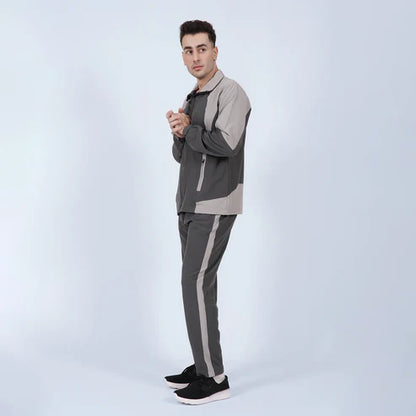 charcoal grey Athleisure Tracksuit