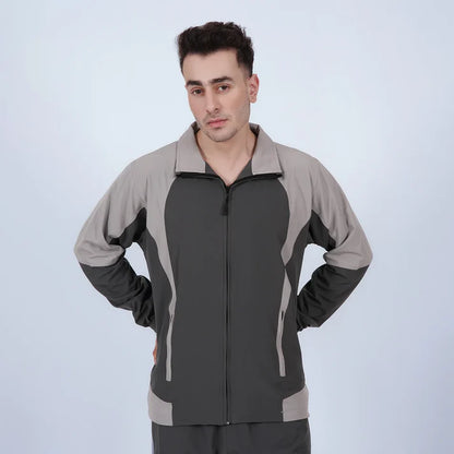 charcoal grey Athleisure Tracksuit