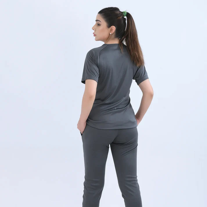 slate grey JogZen t shirt