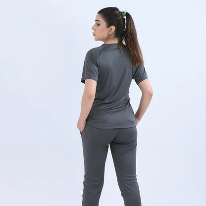 slate grey JogZen t shirt