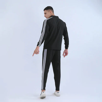 black SportyCasual Tracksuit