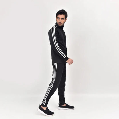 black three stripe RapidDry Tracksuit