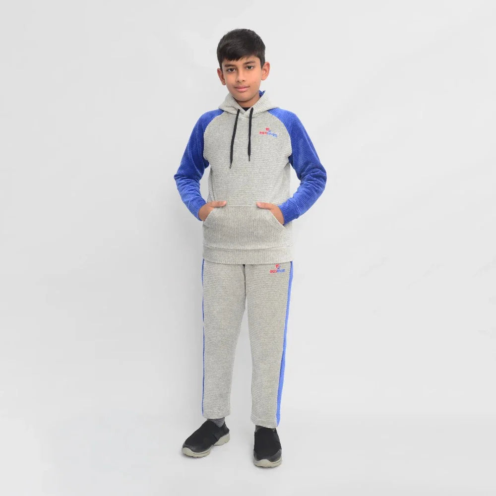 Cool Grey & Royal Blue tracksuit
