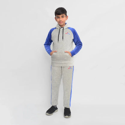 Cool Grey & Royal Blue tracksuit
