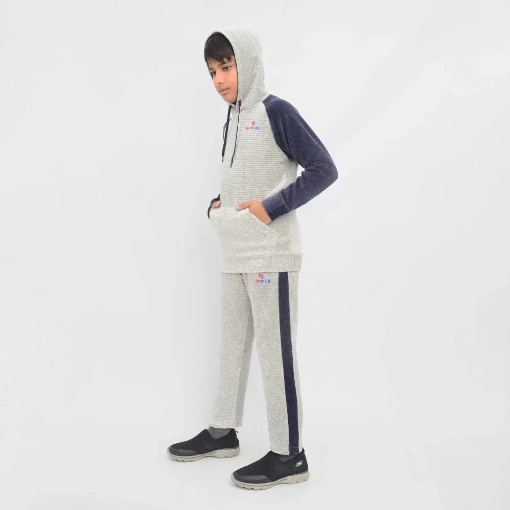 Cool Grey & heather indigo Tracksuit