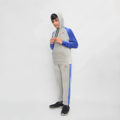 Cool Grey & Royal Blue tracksuit