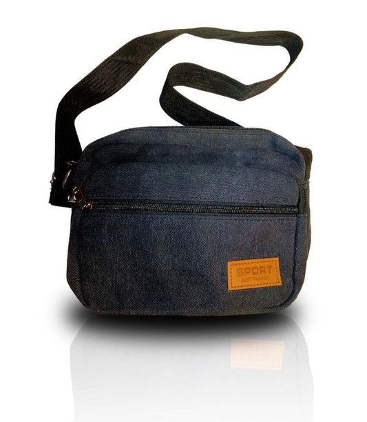 Denim Black Unisex Crossbody Shoulder Bag Buy 1 Get 1 Free