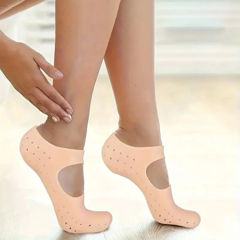 silicone anti crack socks