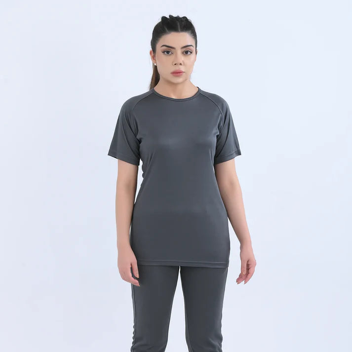 slate grey JogZen t shirt