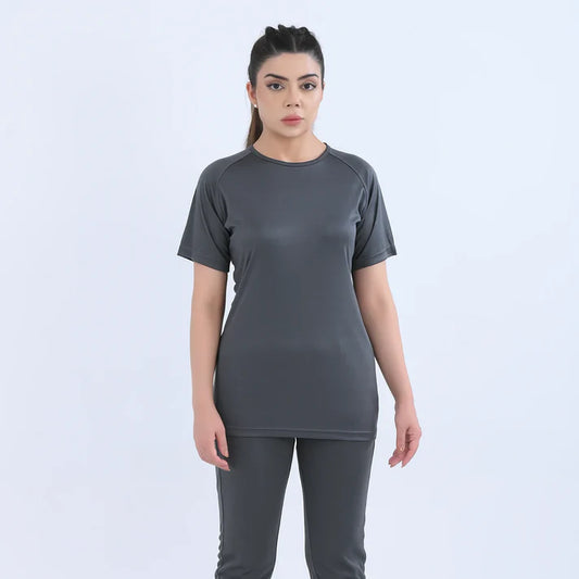 slate grey JogZen t shirt