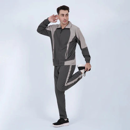 charcoal grey Athleisure Tracksuit