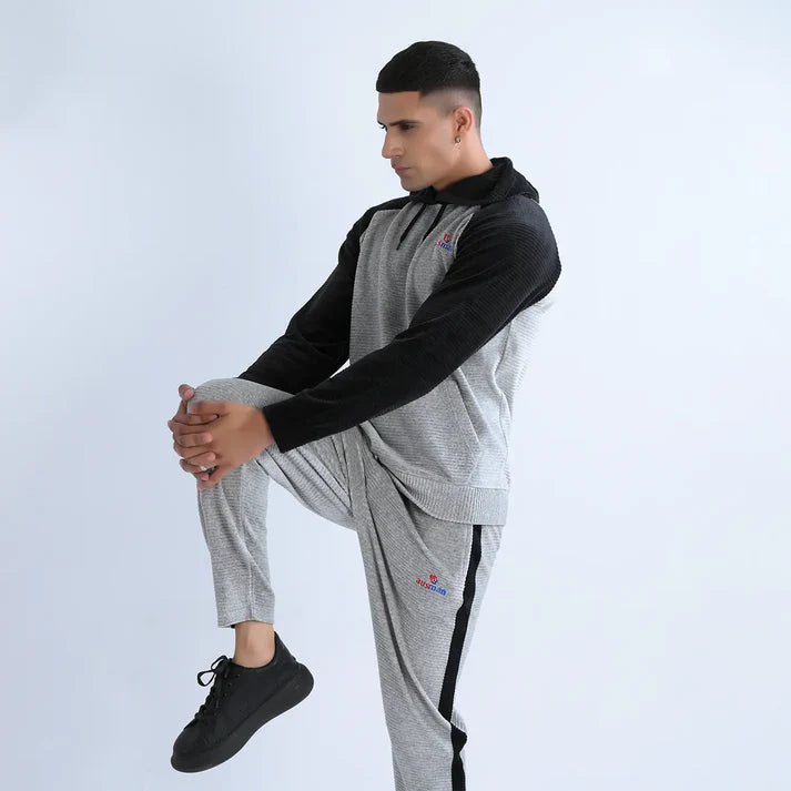cool grey Street Fit winters tracksuit