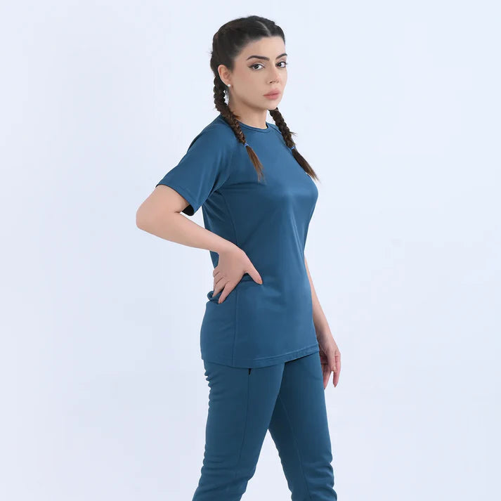 marine blue JogZen t shirt