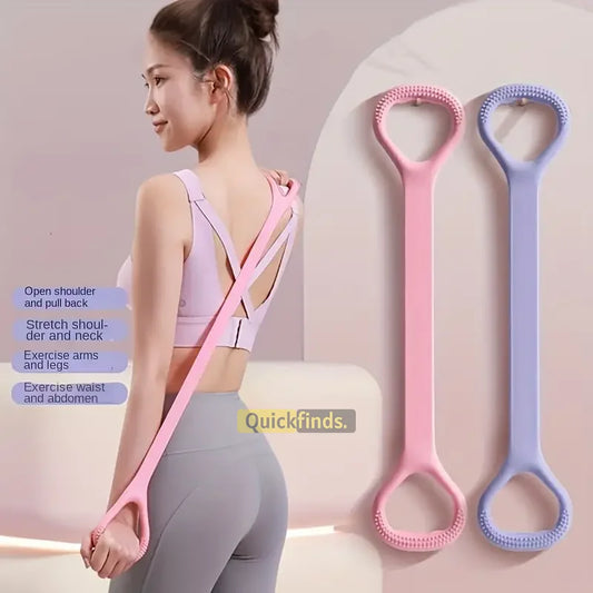 Yoga Elastic Resistance Band 8-Shaped Yoga Resistance Band Tension Rope For Back & Chest